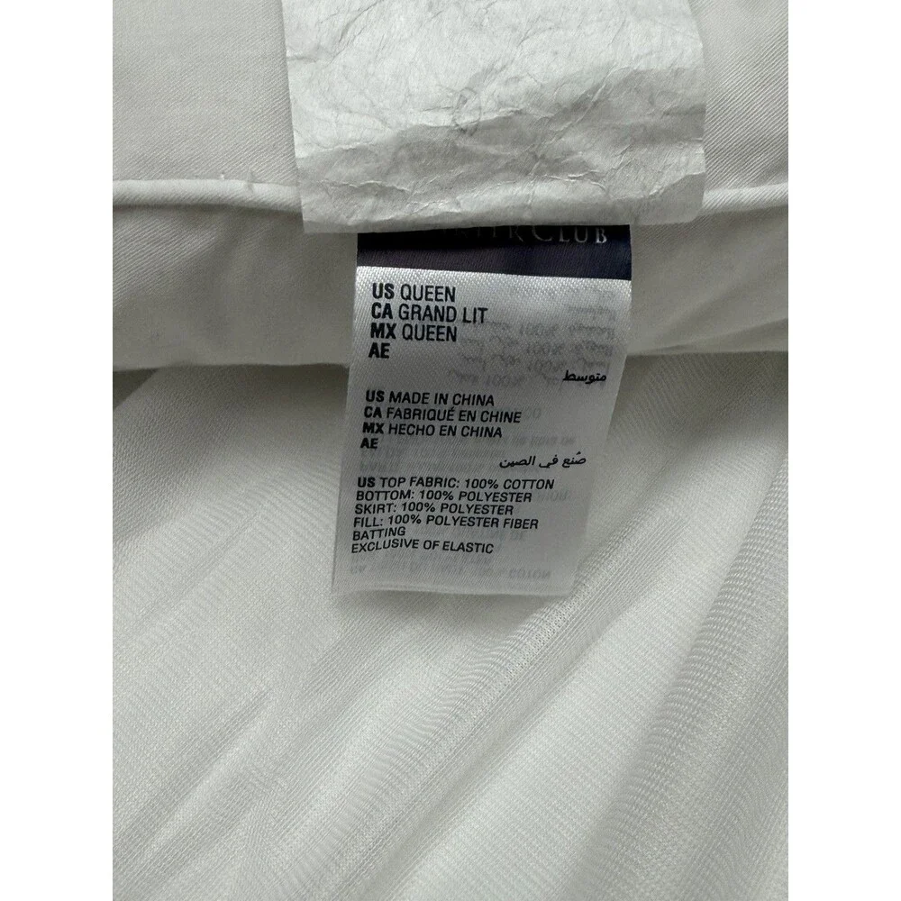 Charter Club Pillowtop QUEEN Mattress Pad White $270